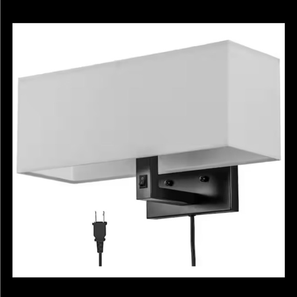 Cattleya Wall Sconce W/Linen Shade 2-Light Oil-Rubbed Bronze Up+Down Lighting - Picture 5 of 8